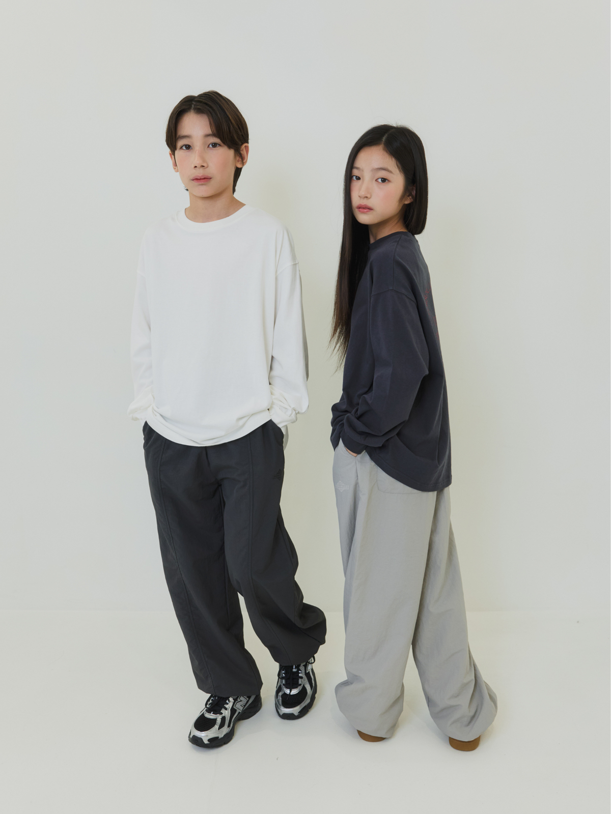 Relaxed Drawcord Track Pants