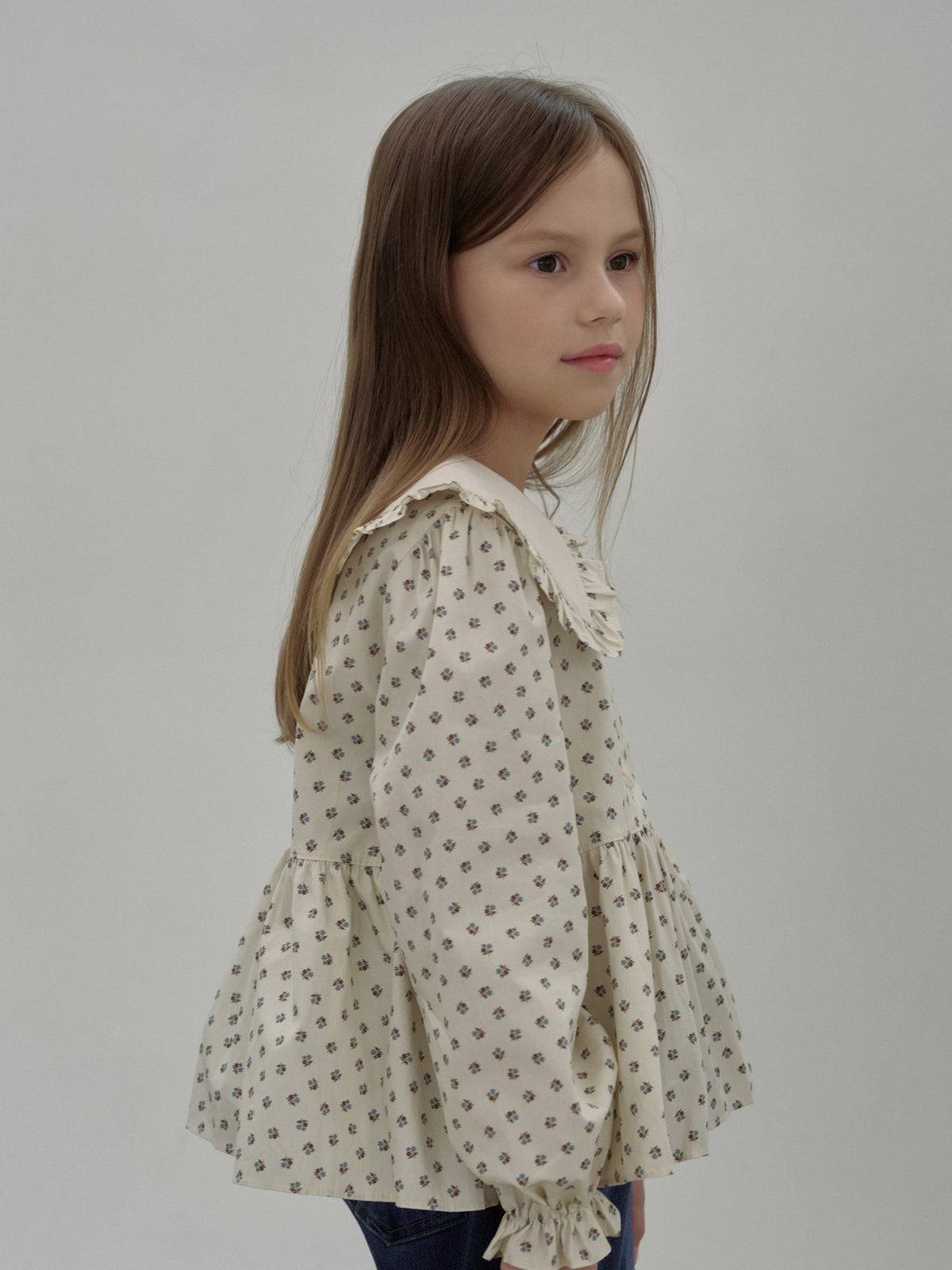 Collared Floral Blouse