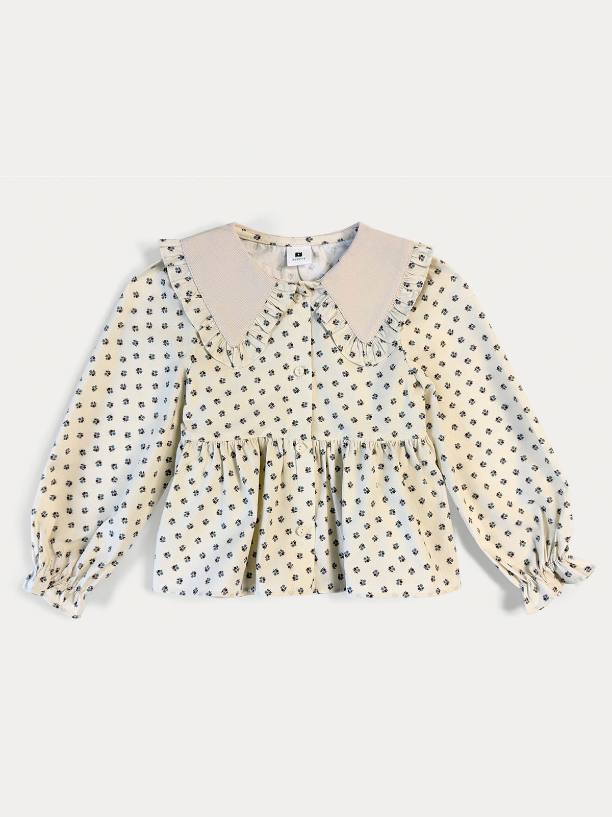 Collared Floral Blouse